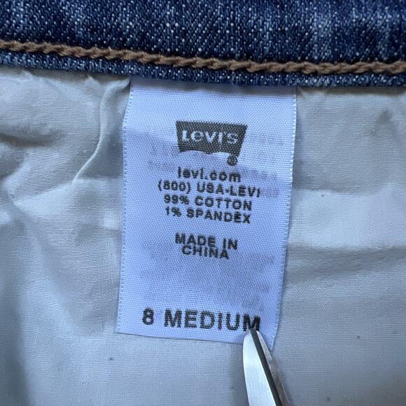 Levis 515 Jeans Womens 8 Medium Blue Bootcut Stretch Denim Soft Worn In - Picture 6 of 9